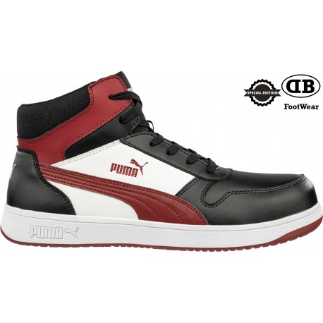 Veiligheidsschoen Puma Frontcourt Zwart/rood/witS3L ESD FO HRO SR